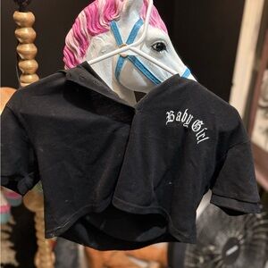 Streetwear Society Black Crop Top